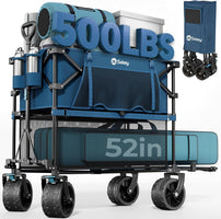 400L Double-Decker Wagon, 500 Lb Capacity, 50 in Extender